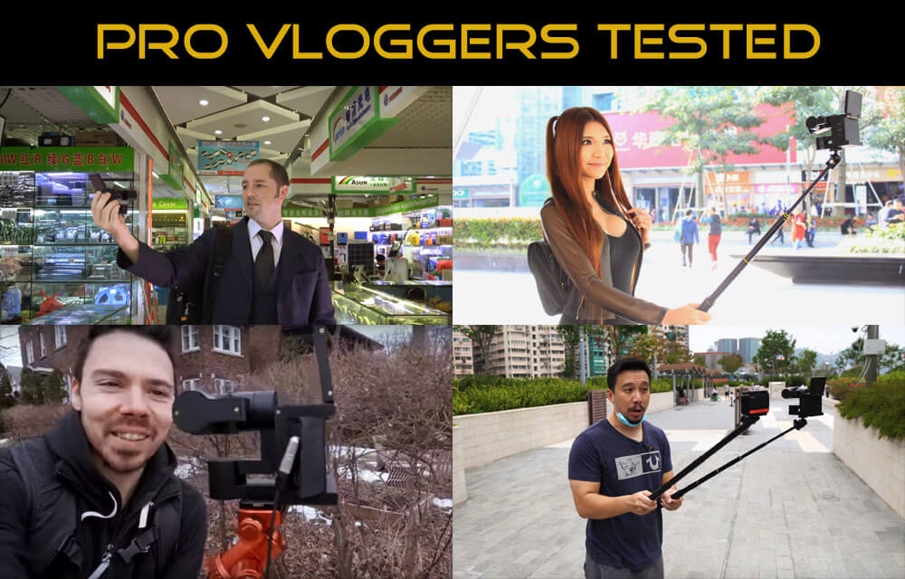 Pro vloggers testing IDOLCAM