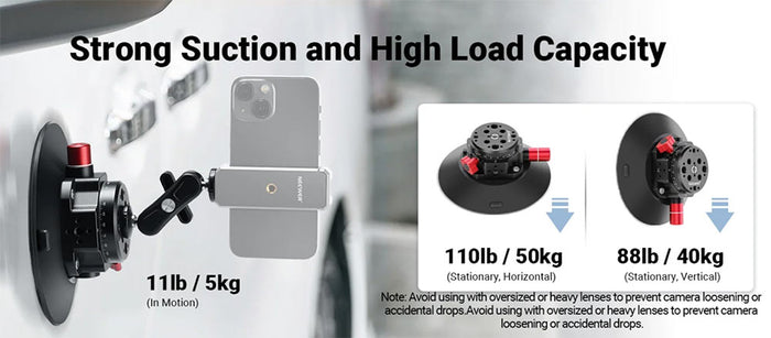 Camera suction mount detail