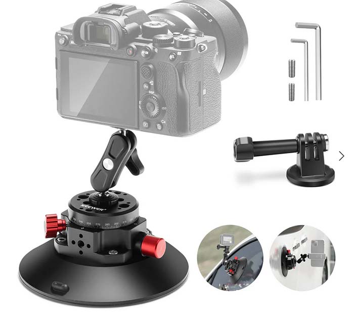 Camera suction mount
