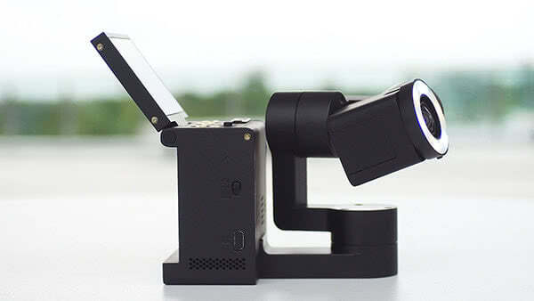 Webcam with Lenses and Lighting