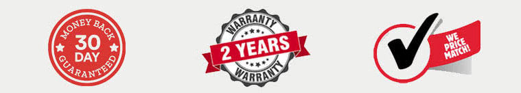 Free shipping and 2-year warranty