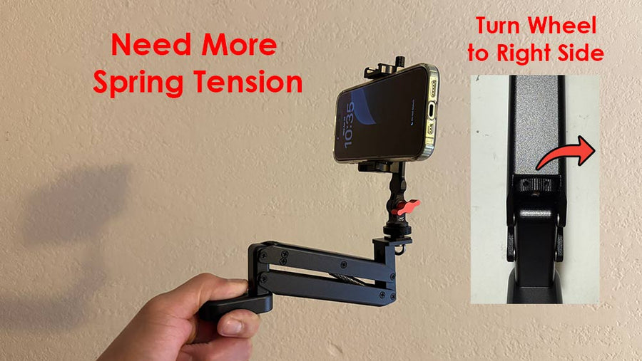Spring tension adjustment 1