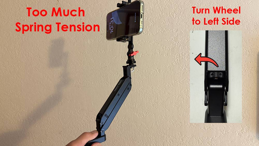 Spring tension adjustment 2